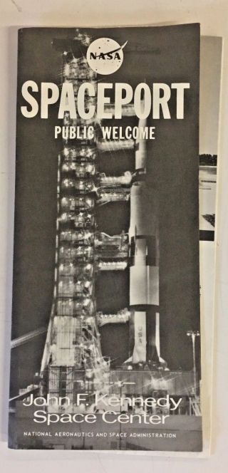 Vintage 1960,  S Nasa Spaceport John F Kennedy Space Center Brochure Souvenir Trip