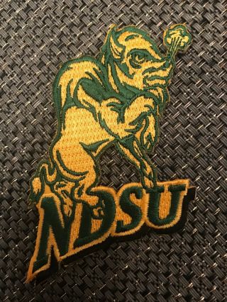 Ndsu North Dakota State University Bison Vintage Embroidered Iron On Patch 3.  5”