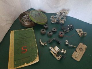 Vintage Antique Singer Sewing Machine Parts Bobbins
