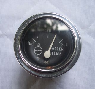 Vintage Ac Water Temperature Gauge - 2 1/4 " Diameter