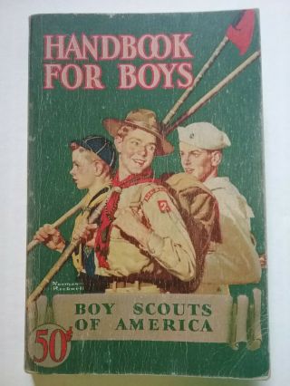 Vintage 1943 Handbook For Boys Boy Scouts Of America First Edition 36th Printing