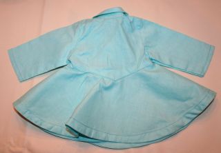 Vintage Terri Lee Tagged Turquoise Doll Swing Coat Dress Clothes 3