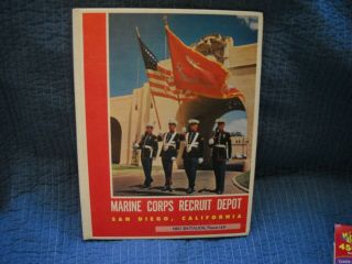 Vintage Marine Corps Recruit Depot San Diego 1st Battalion Platoon 189 1960 