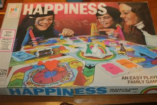 Vintage 1972 Milton Bradley Game Of Happiness Board Game Complete I