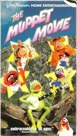 The Muppet Movie Vhs 1999 Jim Henson Frank Oz Kermit Miss Piggy Fozzie Bear Vtg
