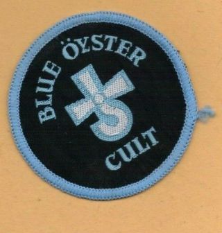 Blue Oyster Cult Round Logo Vintage 1970s Sew - On Patch