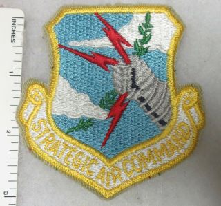 Strategic Air Command Us Air Force Sac Patch In Color Usaf Vintage