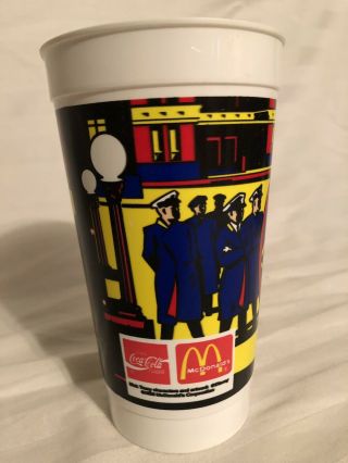 Vintage Dick Tracy Movie Plastic Collector Cup.  McDonald’s Coca Cola.  32 - 950 3