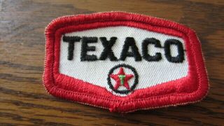 Vintage Texaco Embroidery Uniform Patch With Gauze Back