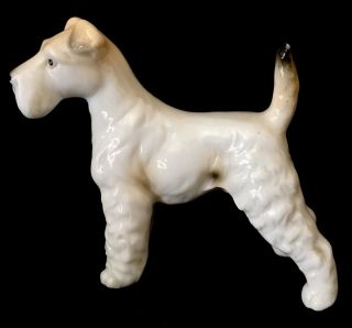 Vintage Terrier Dog Porcelain Figurine Airedale Fox Schnauzer Welsh Jack Russell