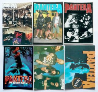 Pantera Postcards 6 X Vintage Pantera Postcards Metal