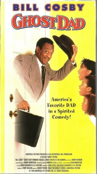 Ghost Dad Vhs 1996 Bill Cosby Denise Nicholas Kimberly Russell Ian Bannen Vtg