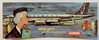 Vintage Sabena Airline Luggage Label