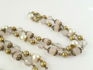Vintage style wired bead necklace Art Deco flapper style Peaky Blinders 3