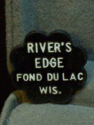 Vintage Good For Trade Token Rivers Edge Bar Fond Du Lac Wisconsin Plastic Trade