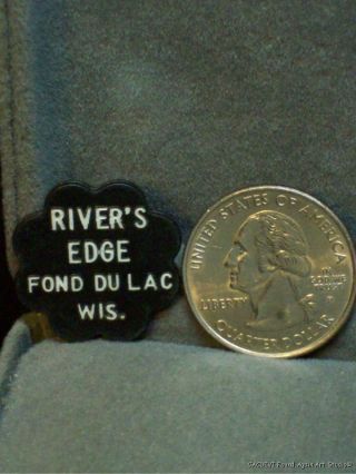 Vintage Good for Trade Token Rivers Edge Bar Fond Du Lac Wisconsin Plastic Trade 2