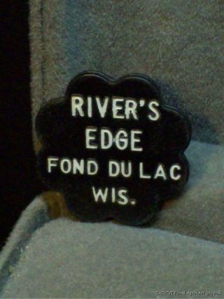 Vintage Good for Trade Token Rivers Edge Bar Fond Du Lac Wisconsin Plastic Trade 4