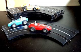 Vintage Scalextric - Type Track,  F1 Racing Cars X 2 - Marx,  Yardley Mclaren,  Af