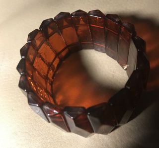 Vintage Faux Red Cherry Amber Bracelet Collectsble Fashion Chic Retro