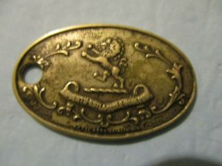 Vintage Sterling Silver Pocket Watch Fob Metal Arts Co.  7.  5 Grams