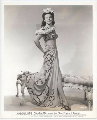 Marguerite Chapman 1941 Vintage Hollywood Glamour Portrait Leggy Pinup