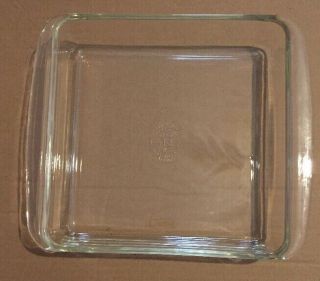 Vintage Pyrex 8 Inch Square Clear Glass Cake Pan 222 - Cc - 12