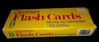 Vintage 1990 Classroom 100 Flash Cards By Ideal School Supply