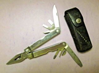 Vintage Leatherman Multi Tool With Leather Case (portland,  Or)
