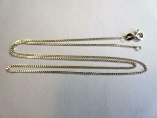 Vintage Italian Sterling Silver 18 " Long Snake Link Necklace,  Chain - 4g