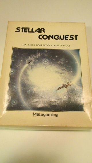 1979 Stellar Conquest Vintage Sci - Fi Rpg Board Game Metagaming 3rd Ed -