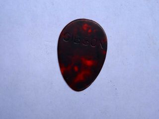 Vintage Old Gibson Guitar Flat Pick - C.  1920 - 40 " S Appears To Be Celluloid