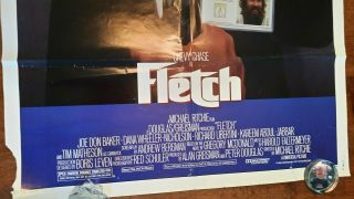 FLETCH 1984 Chevy Chase movie poster 27 x 41 Vintage 3