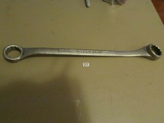 Vintage Craftsman 15/16 " X 1 " =v= Double Box End Wrench Usa Made Tool