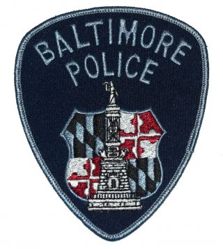 Baltimore – Swat - Maryland Md Sheriff Police Patch Subdued Vintage Old Mesh