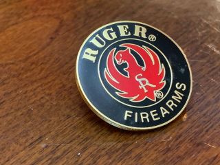 Ruger Firearms Pin Label Collectible Vintage