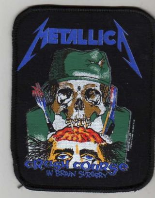 Metallica " Crashcourse " Vintage Sew On Patch From 1990s - £0.  99 Post Worldwide