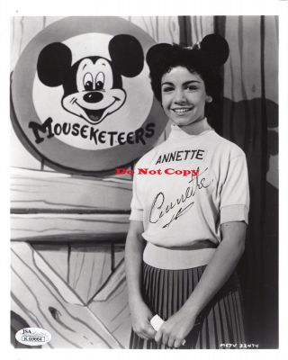Annette Funicello Mickey Mouse Club Vintage Autographed 8x10 Photo Rp