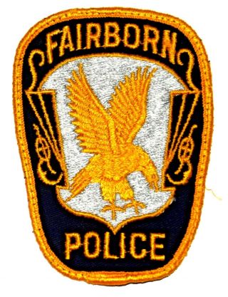 Fairborn Ohio Oh Sheriff Police Patch Flying Eagle Vintage Old Mesh 4”