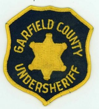 Garfield County Undersheriff Sheriff Utah Ut Old Patch Vintage Police