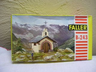 Vintage Faller Ho B - 243 Mountain Chapel Church Building