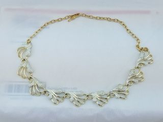 Vintage Sara Coventry Silver & Gold 9 " Choker Necklace 528