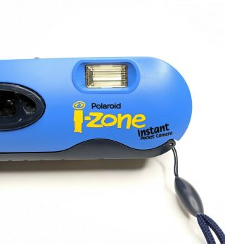 Polaroid i - Zone Instant Pocket Camera Print Mini Photo Stickers Blue Vintage 3
