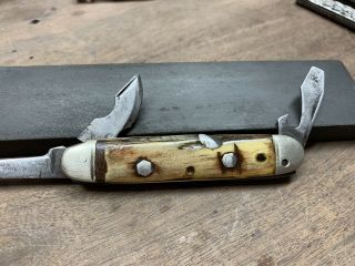 Vintage Kent N.  Y.  City Scout Knife Made In Usa Rebuilt