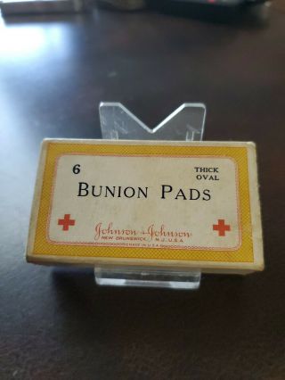 Vintage 1940s Johnson & Johnson Bunion Pads Box
