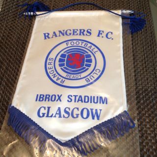 Glasgow Rangers Vintage Silk Football Pennant Bnib Ibrox Stadium