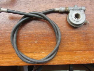 Vintage Moped Veglia Speedo Drive Gearbox,  And Cable