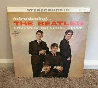 Vintage Lp Vinyl Album The Beatles Introducing The Beatles
