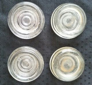 Vintage Furniture Coasters Floor Rug Protector Clear Thick Glass 1 - 1/2 " Inside