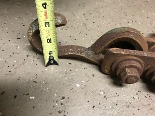 Vintage Steel Beam Clamp Hoist Hook 4