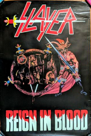 Vintage Slayer Reign In Blood Poster
